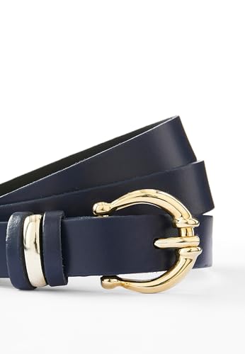 Damart Accessori cintura sottile da donna pelle bovina fibbia dorata