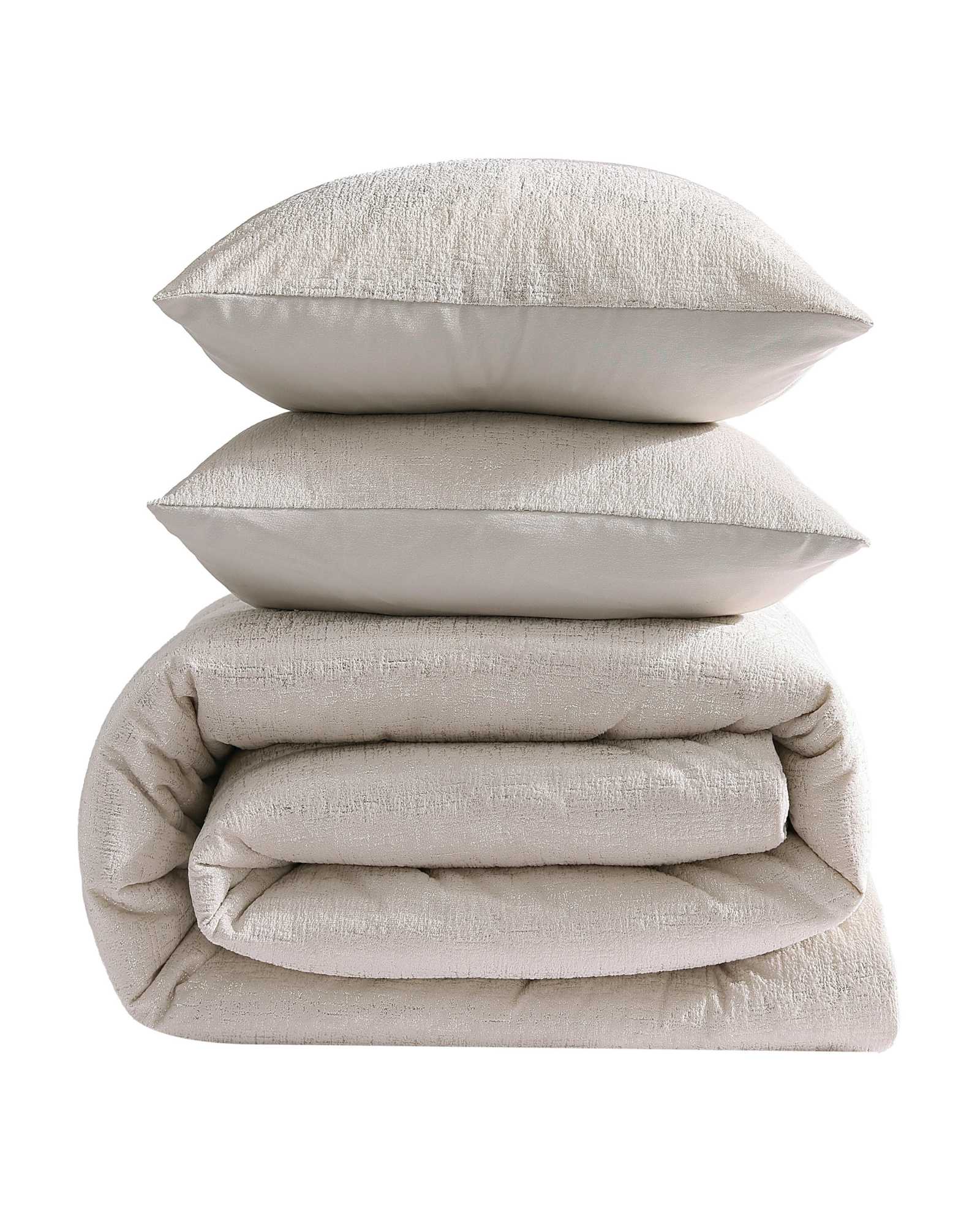 Kenneth Cole Reaction Home & Bedding Banks Natural comforter sham set avorio, Full/Queen