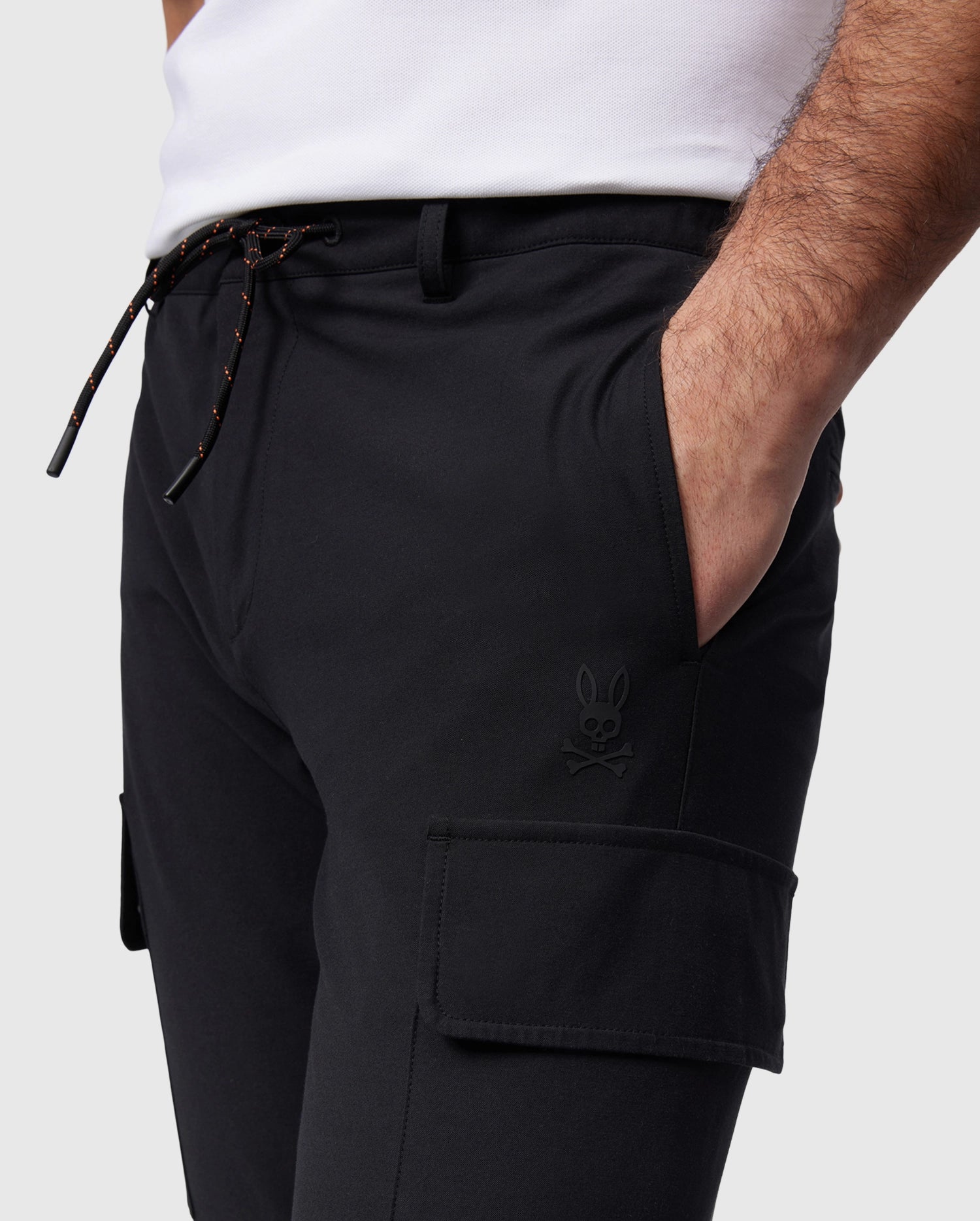 Psycho Bunny Men's Pants Lloyd Cargo Pant pantaloni neri 29
