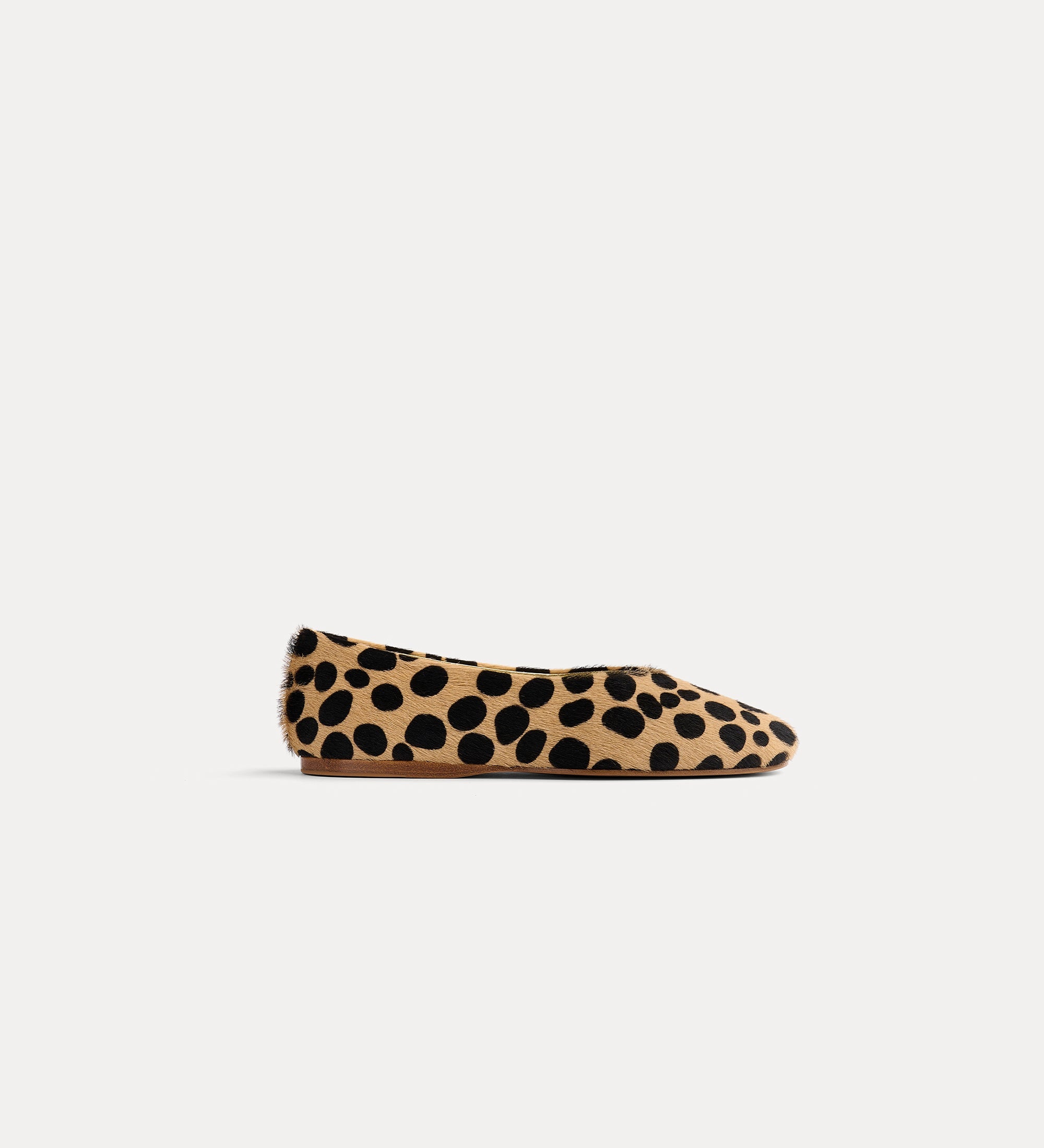 Forte Scarpe ballerine stampa pois noisette in pony