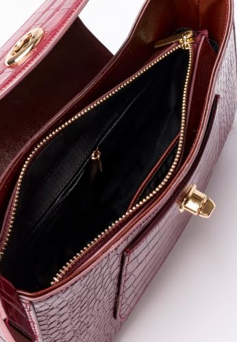 Damart Accessori Borsa da donna effetto rettile 27 x 17 x 6 cm