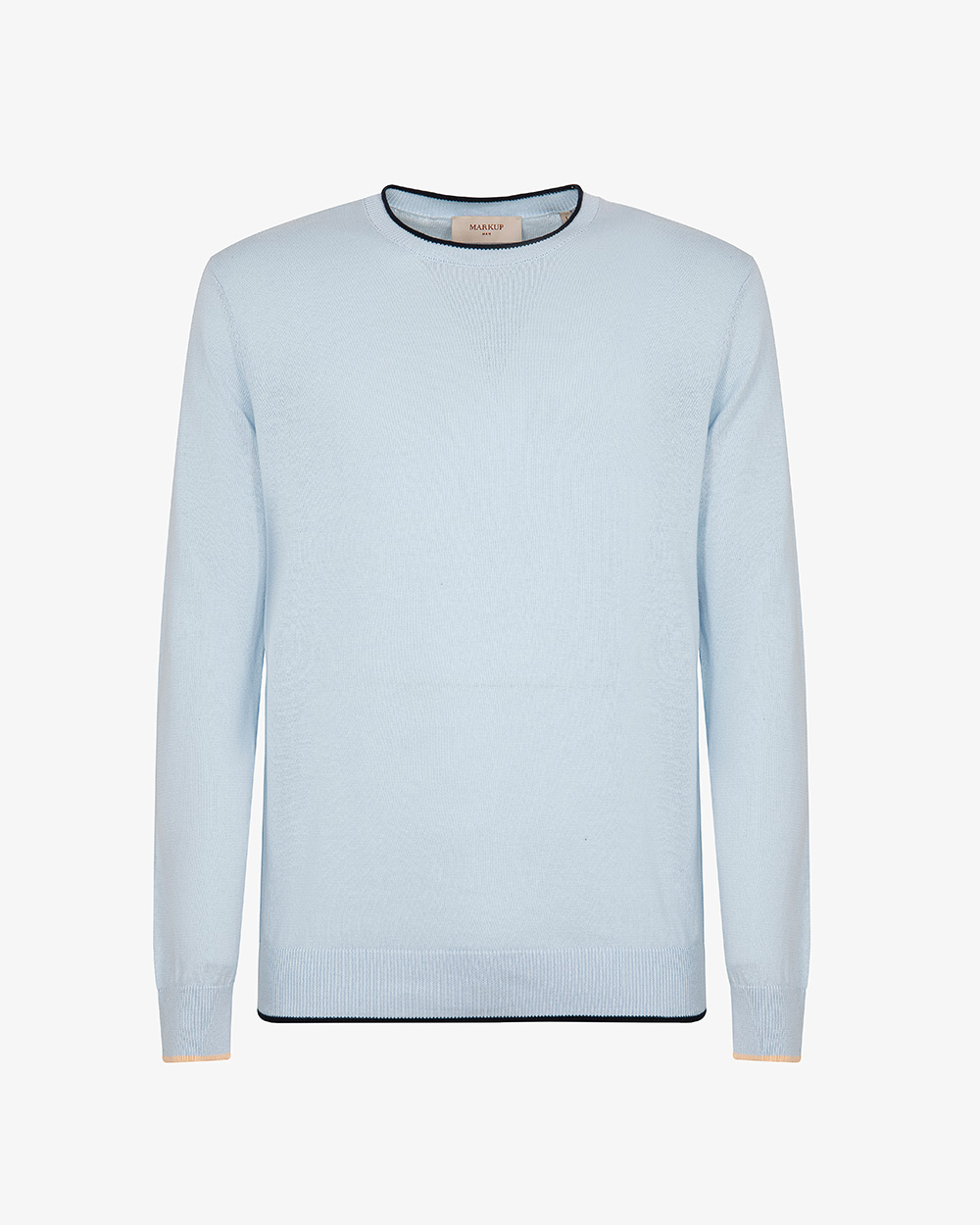 Markup Uomo Maglieria Girocollo cotone con toppe