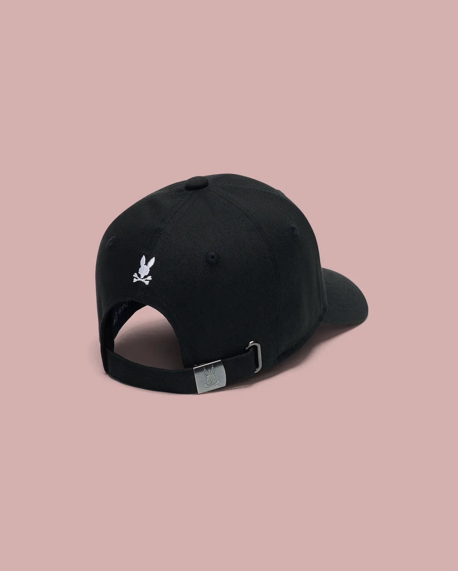 Psycho Bunny Accessories MENS ARCHIVE BASEBALL CAP - MO1500002 cappellino nero cotone