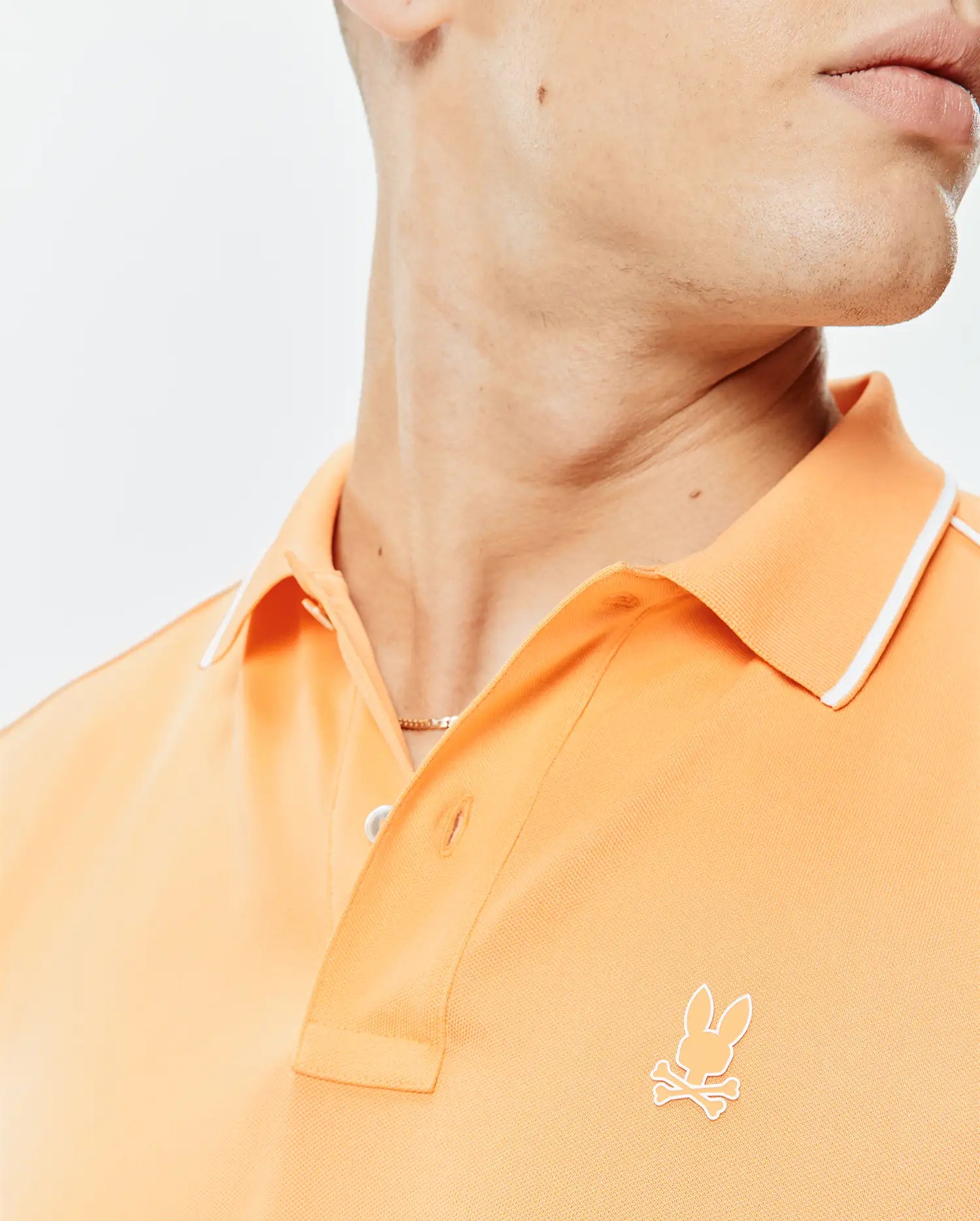 Psycho Bunny Men's Polos Rhys Sport polo arancione XXS slim