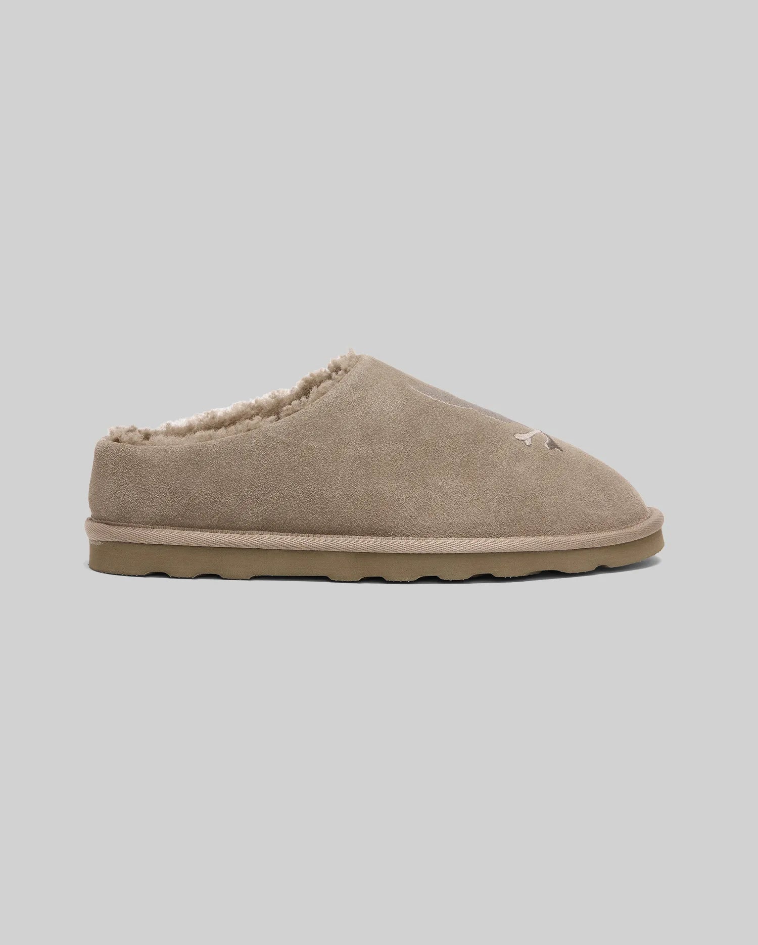 Psycho Bunny Accessories Suede Sherpa Bunny Slipper pantofole 025 Light Grey sherpa