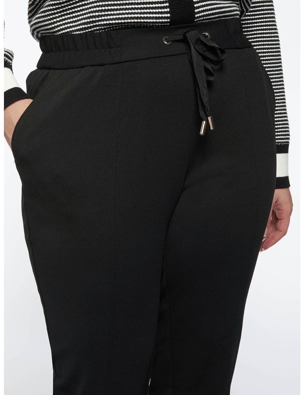 Fiorella Rubino Pantaloni Joggers XL Plus in scuba crêpe