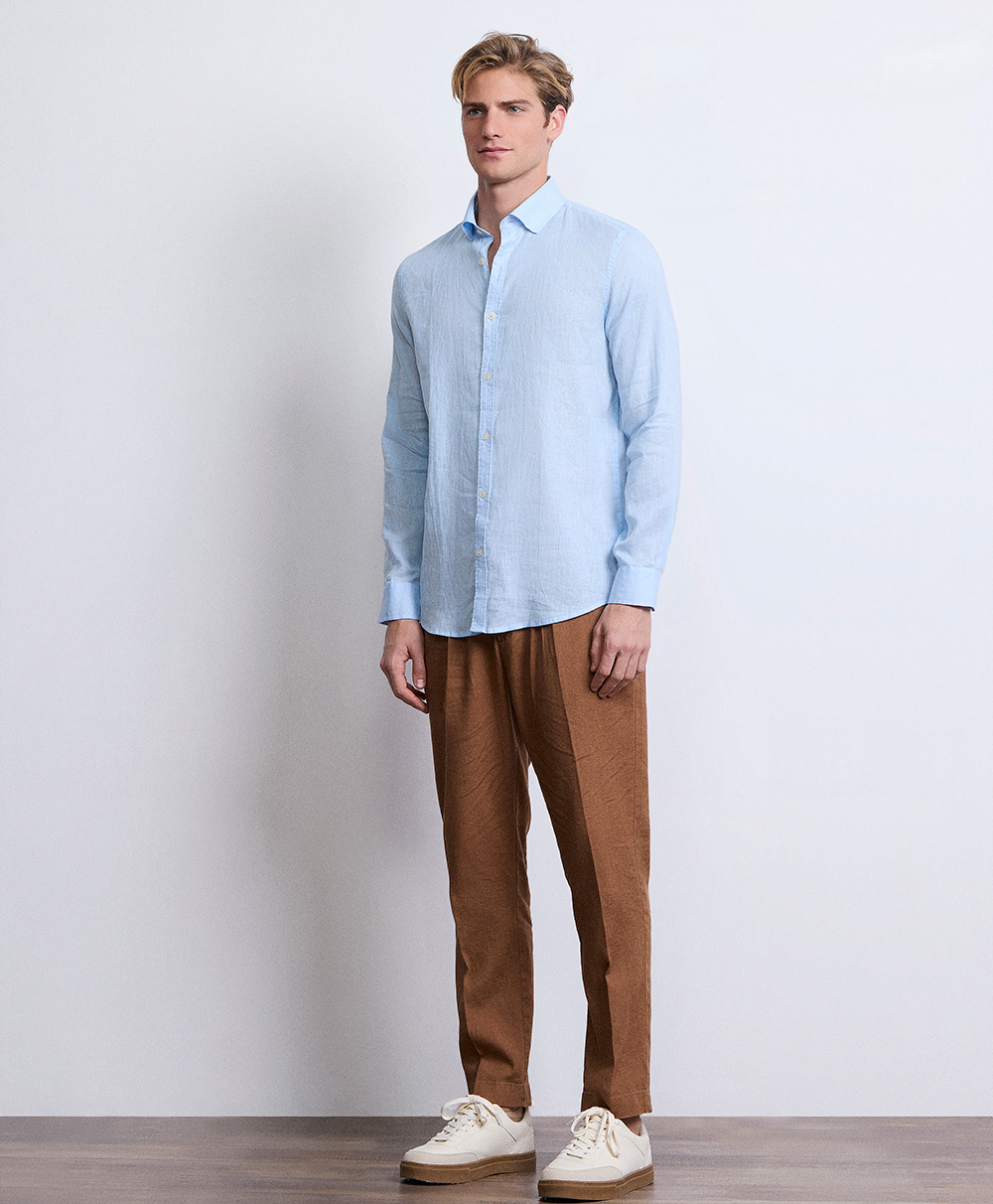 Markup Uomo Camicie Camicia mussola collo francese