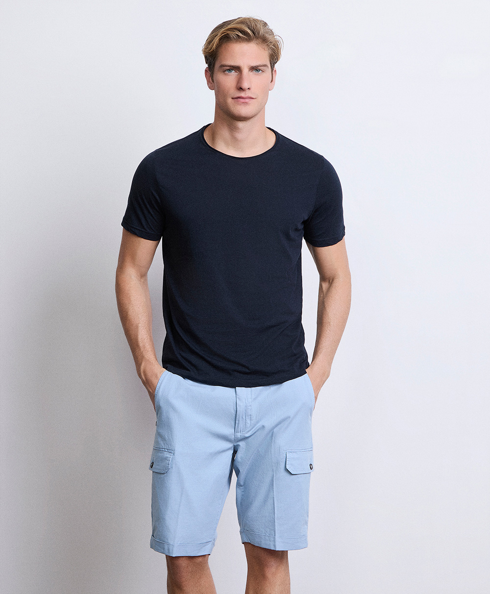 Markup Uomo Pantaloni & Bermuda Bermuda cargo lino bermuda