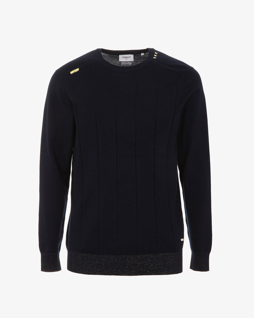 Markup Uomo Maglieria Maglia a coste con dettagli