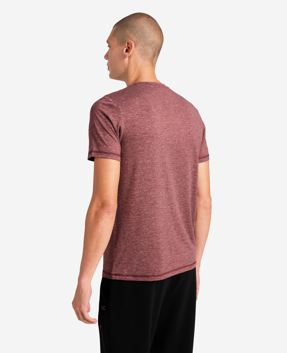 Kenneth Cole Reaction Essential Crew Neck Active Tee t-shirt bordeaux elasticizzata