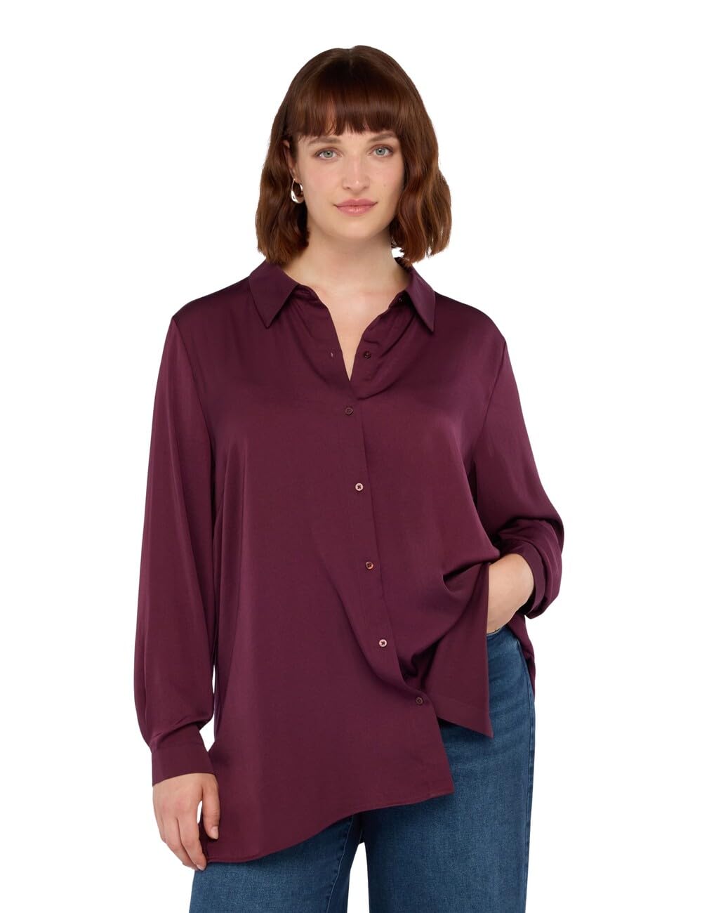 Fiorella Rubino Camicie e bluse Camicia bimaterica Misto Viscosa