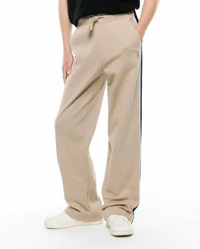 Psycho Bunny Kids Bottoms Ty French Terry Sweatpant pantaloni tuta beige