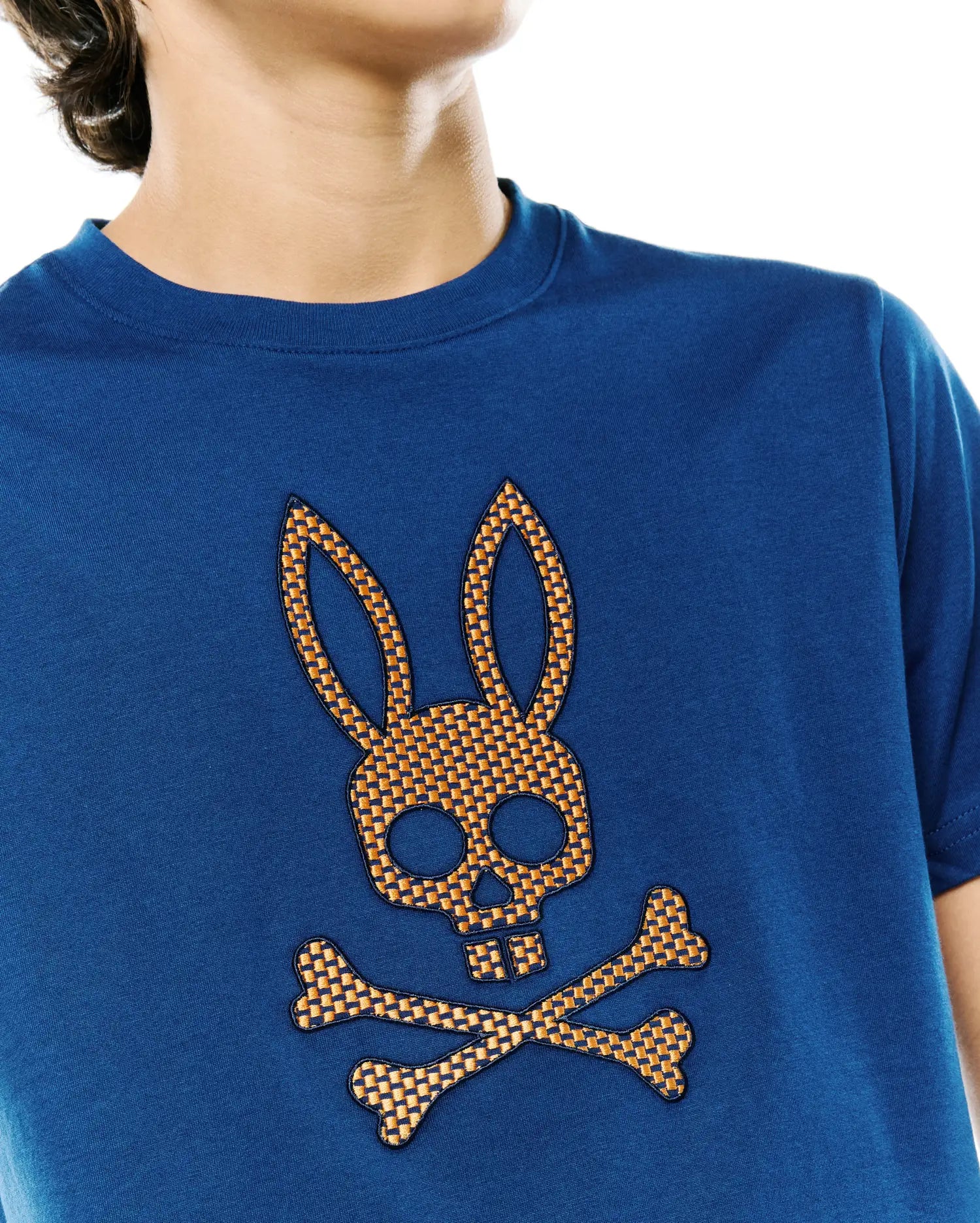 Psycho Bunny Kids Tees Stan Graphic Tee t-shirt blu 435, cotone Pima