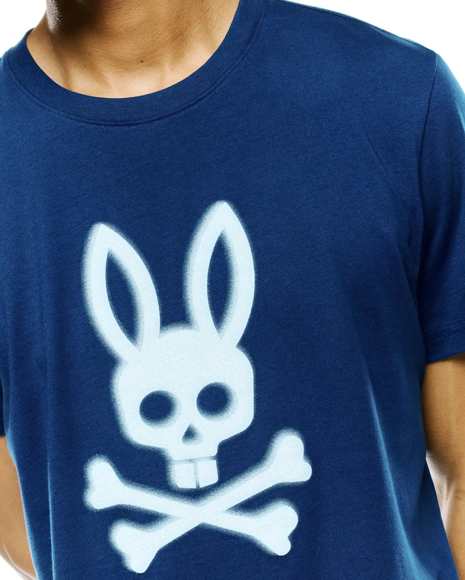 Psycho Bunny Men's Tees Emmanuel Pima Cotton Graphic Tee maglietta blu