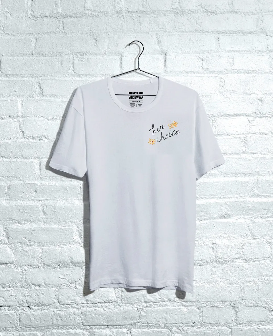 Kenneth Cole Reaction Clothing Her Choice T-Shirt T-shirt bianca XXS-XXL in cotone