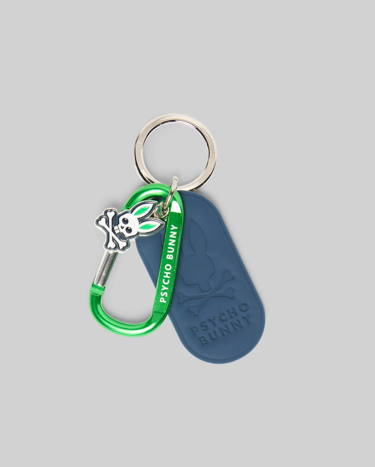 Psycho Bunny Accessories CARABINER KEYCHAIN - MO1700029 portachiavi blu navy