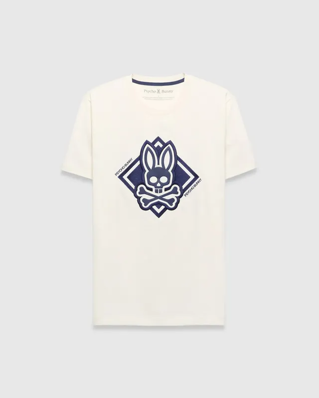 Psycho Bunny Men's Tees MENS TOBIAS GRAPHIC TEE - MT0200288 t-shirt bianca