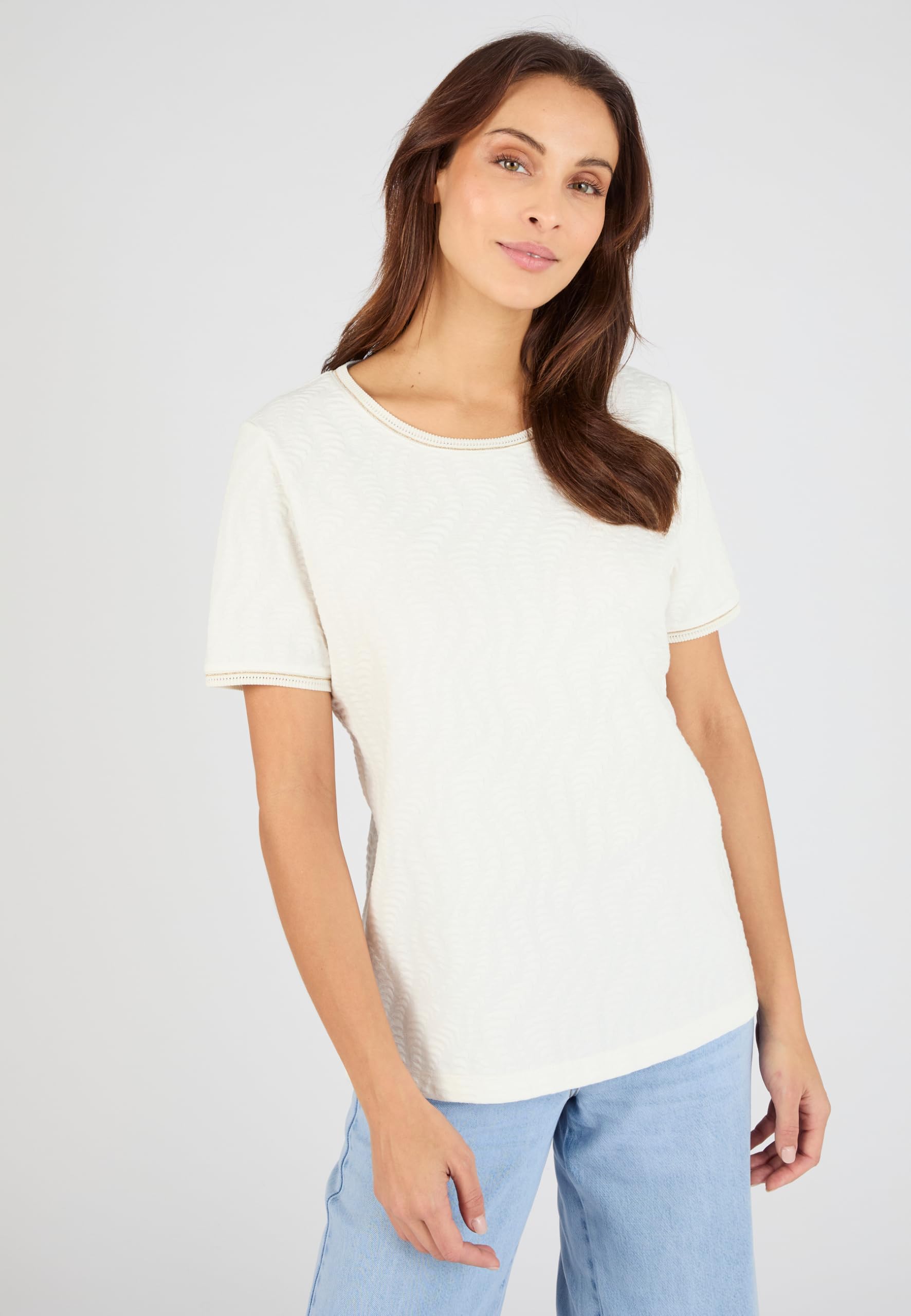 Damart Prêt-à-porter Maglia Jacquard Rilegata donna