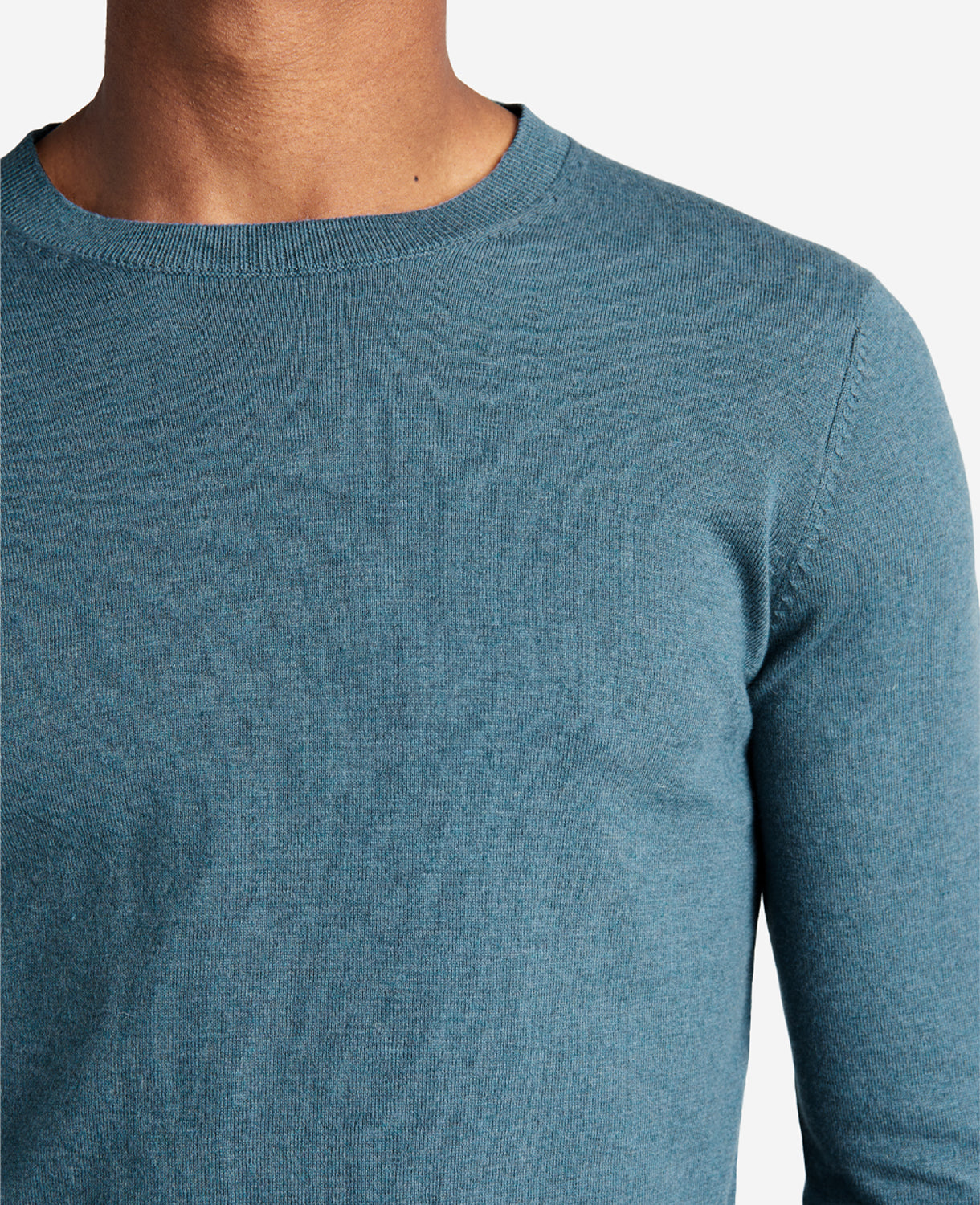 Kenneth Cole Reaction Crew Neck Sweater with Tipping Details maglione blu navy