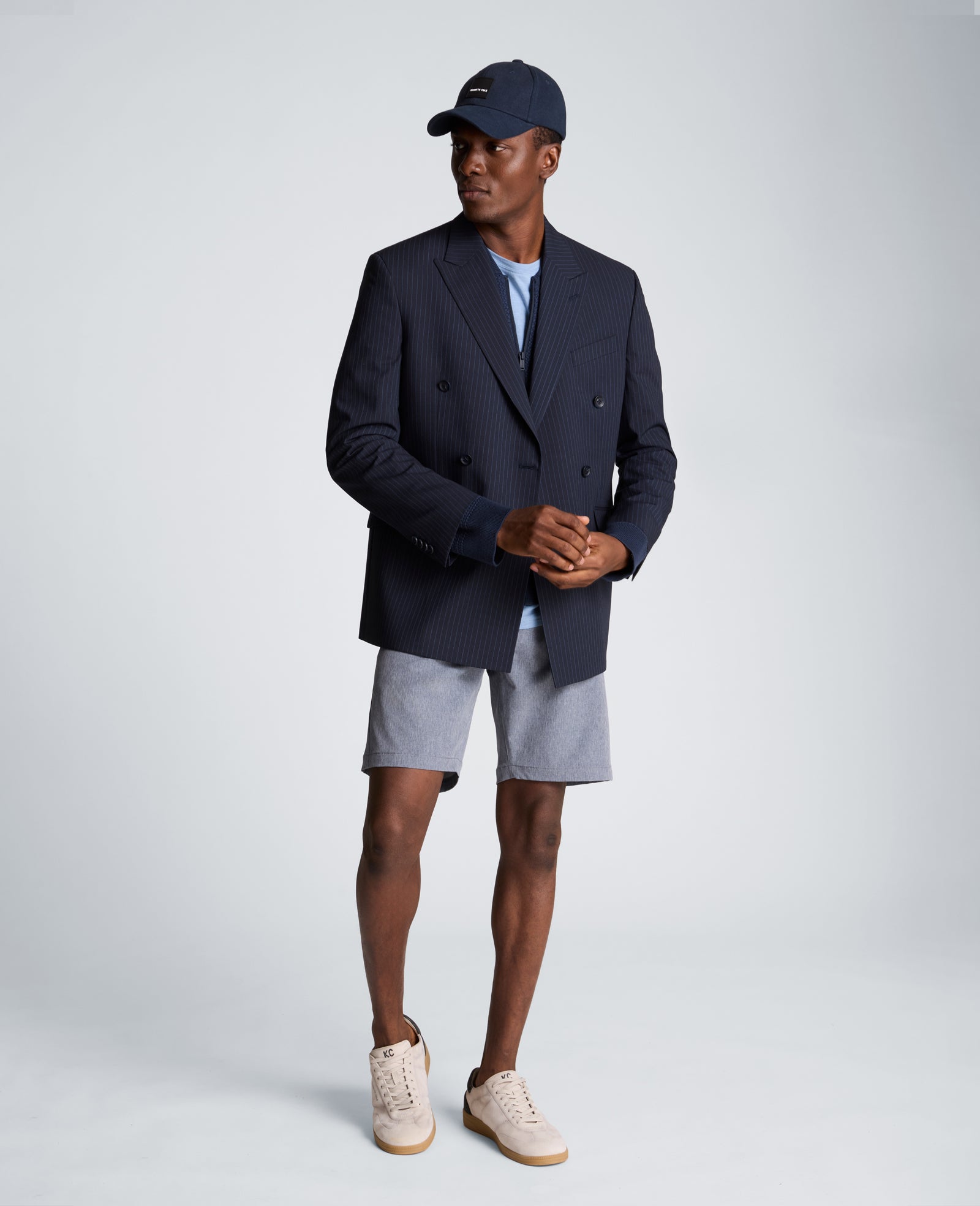 Kenneth Cole Reaction Clothing Performance Tech Short bermuda blu navy traspirante