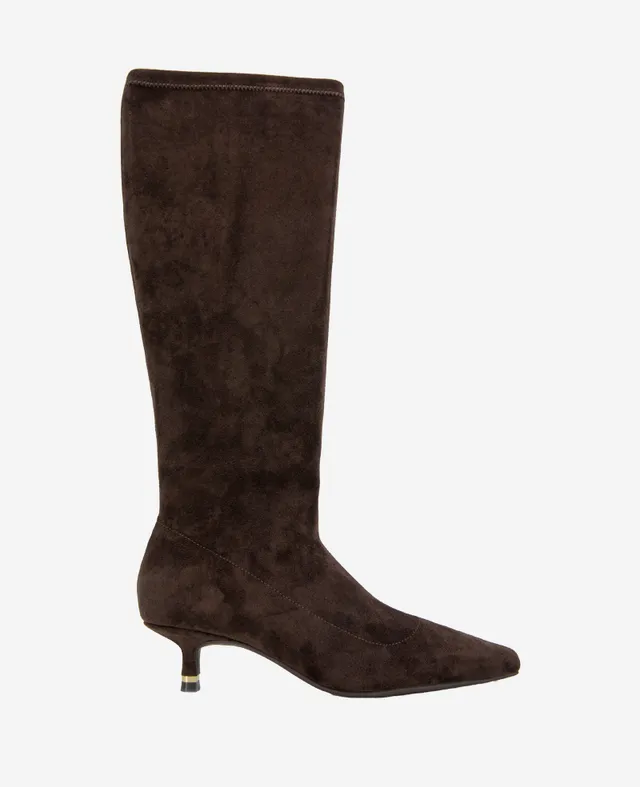 Kenneth Cole Reaction Shoes Meridith Stretch Boot stivali marroni tacco basso