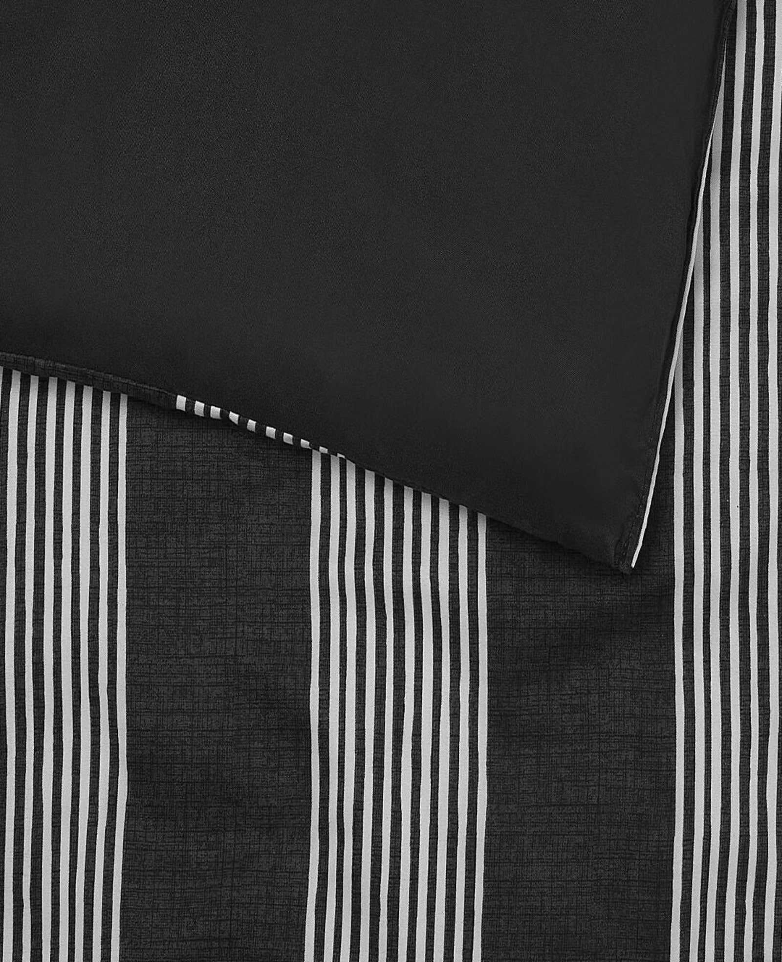 Kenneth Cole Reaction Home & Bedding Banded Stripe Textured Comforter Set copriletto grigio Queen
