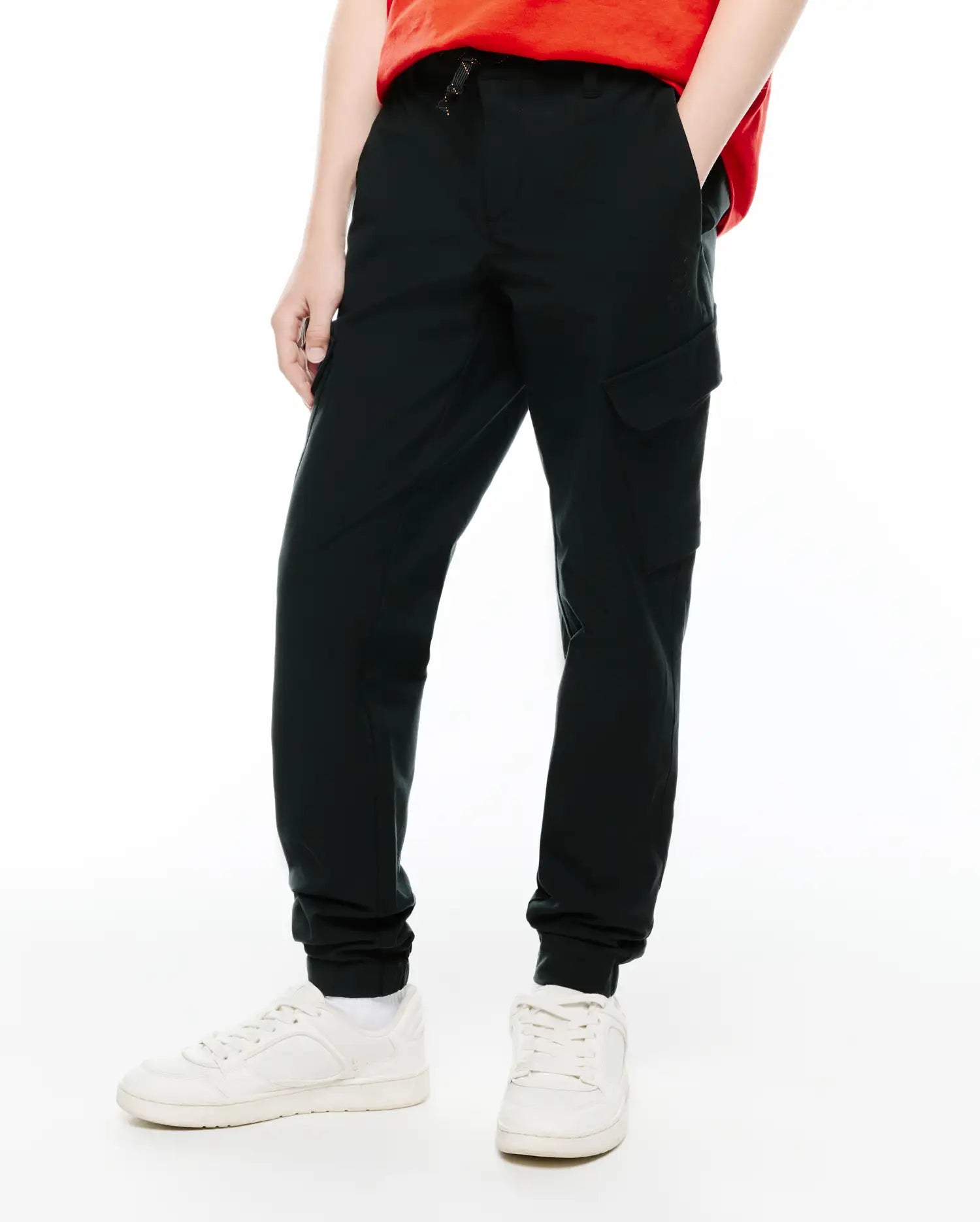 Psycho Bunny Kids Bottoms Luka pantaloni cargo neri 2T–XL
