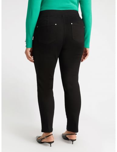 Fiorella Rubino Jeans Jeggings con Spacchi al Fondo 48 Plus