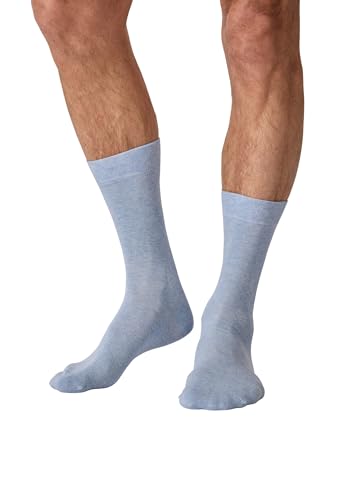 Damart Biancheria intima calzini 3 paia blu 39 cotone biologico