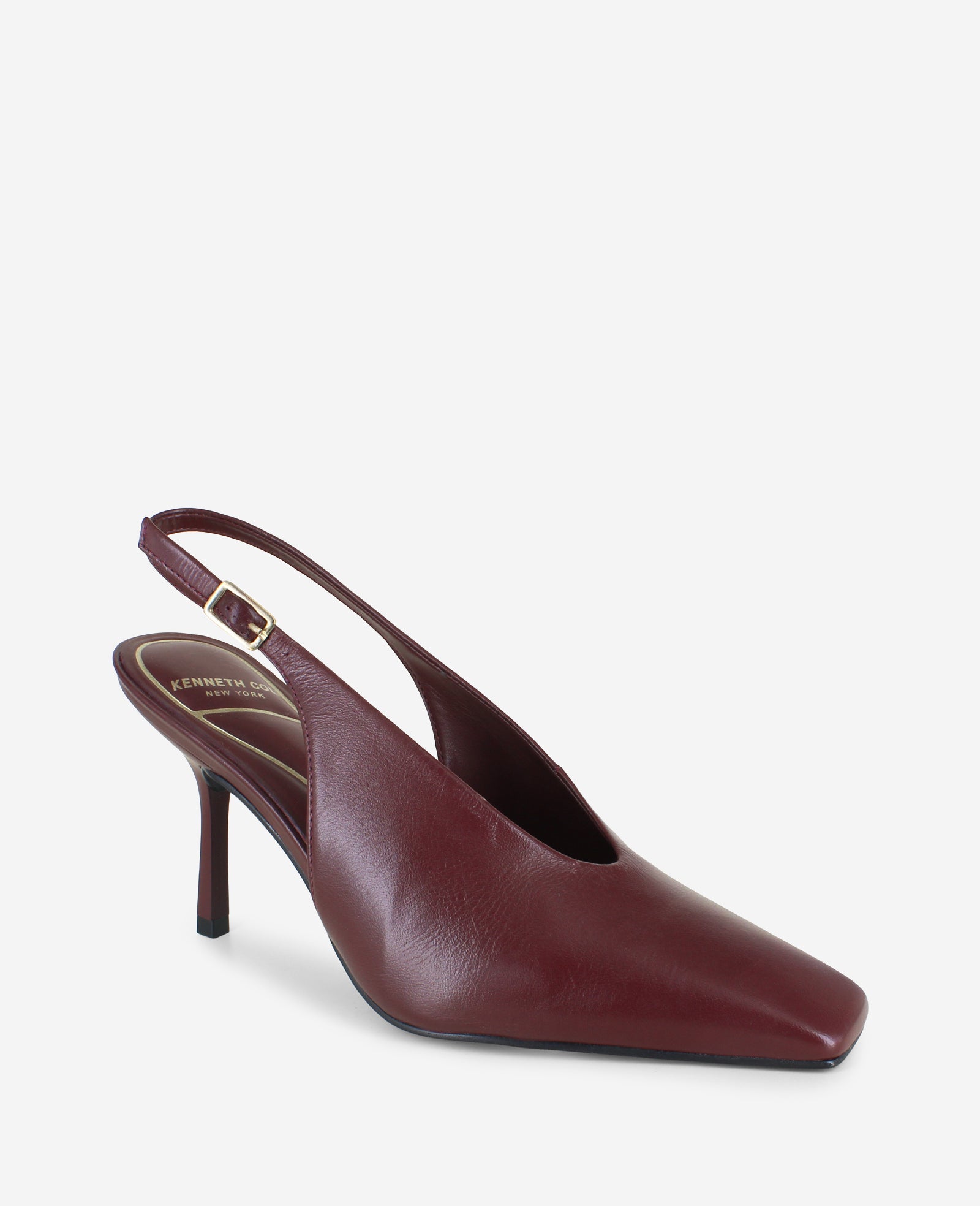 Kenneth Cole Reaction Aerial Leather Slingback Heel slingback bordeaux in pelle