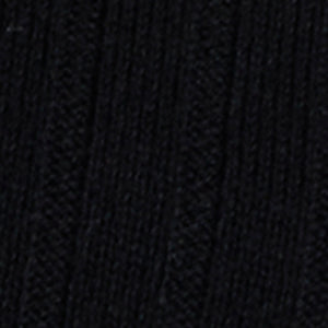 Kenneth Cole Reaction Mock Wide Rib Sweater maglia a costine nera e avorio