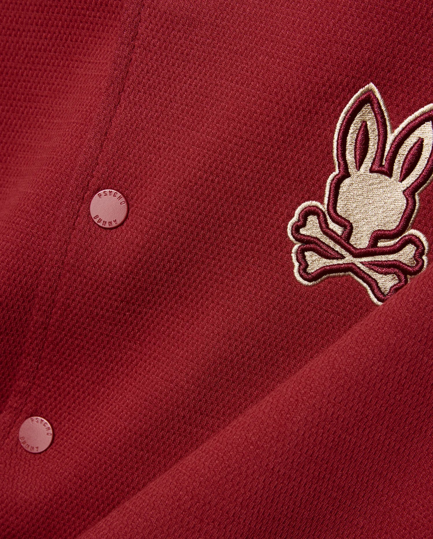 Psycho Bunny Jackets Men's Reilly Varsity Bomber Jacket bomber rosso