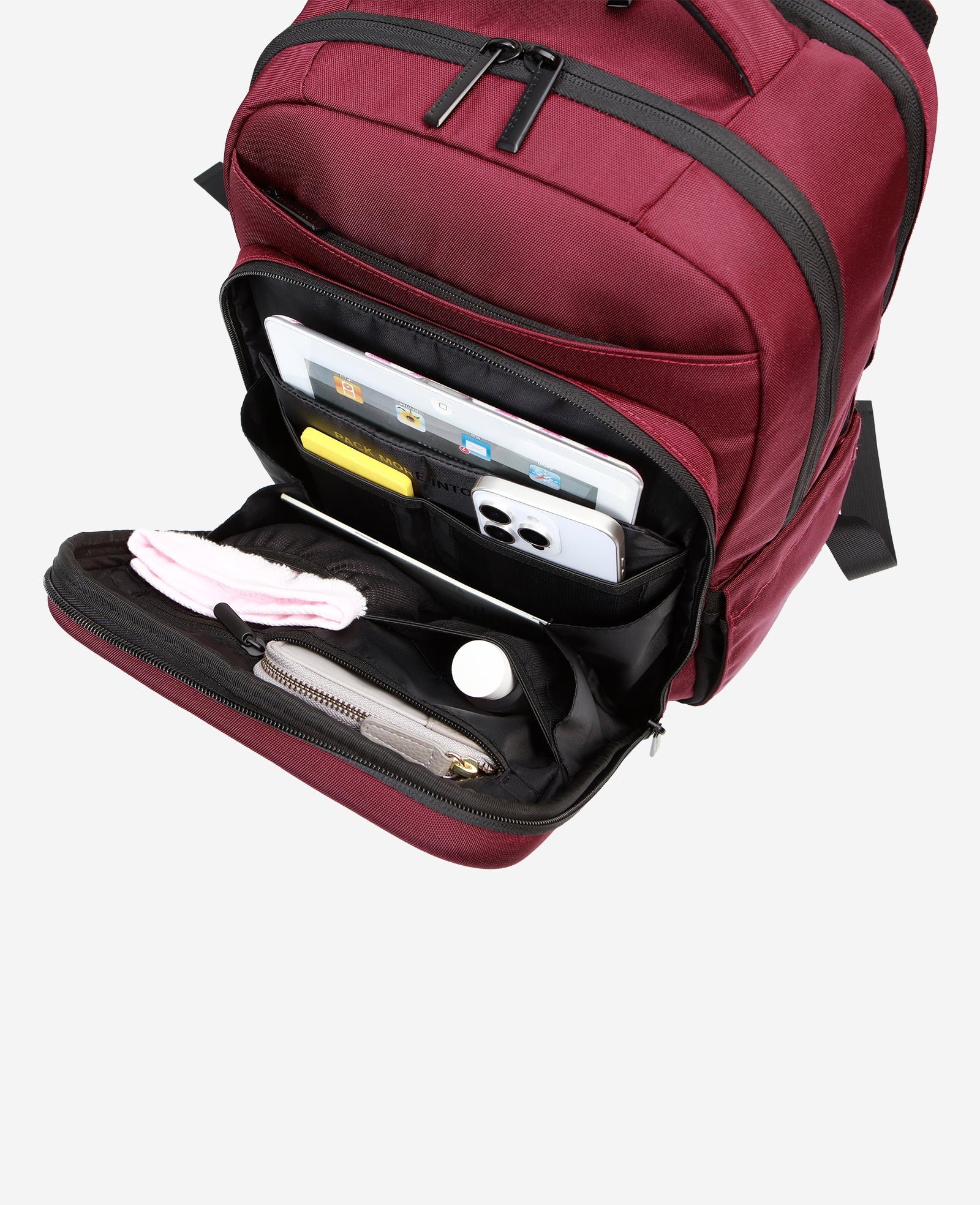 Kenneth Cole Reaction Luggage Venturer zaino color vino porta laptop