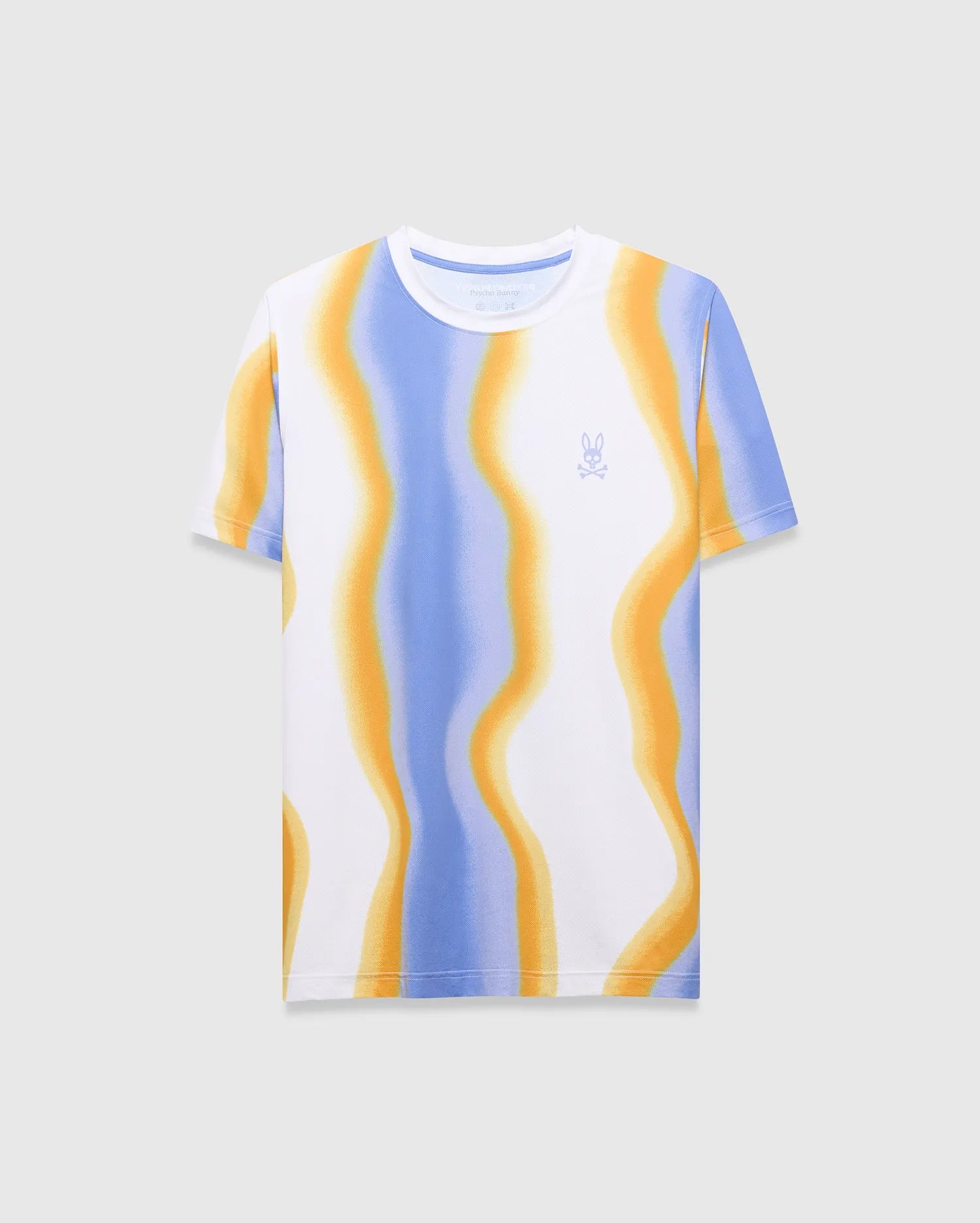 Psycho Bunny Men's Tees Blaze Sport Tee MT0200518 maglietta blu stampa