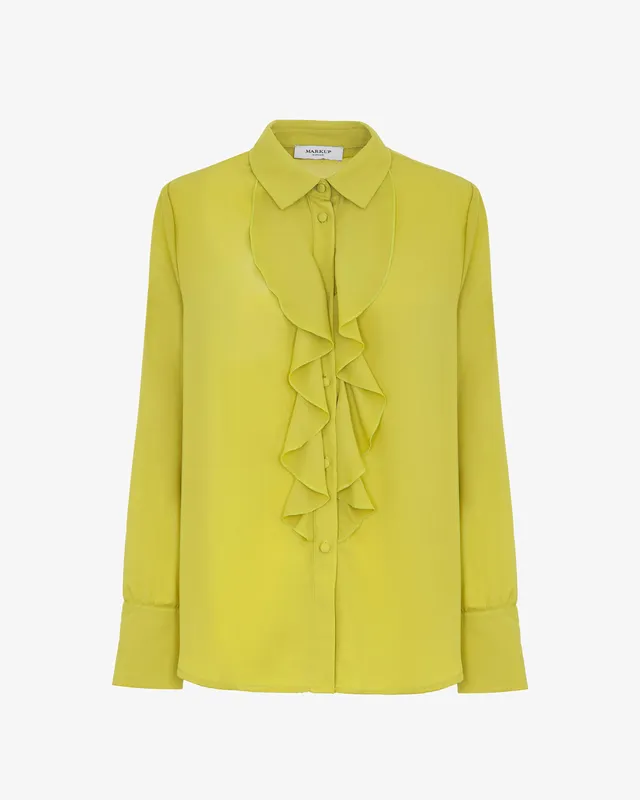Markup Donna Camicie & Bluse Camicia in georgette con rouches