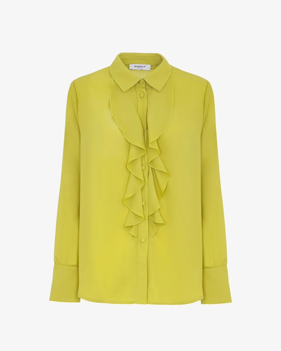 Markup Donna Camicie & Bluse Camicia in georgette con rouches