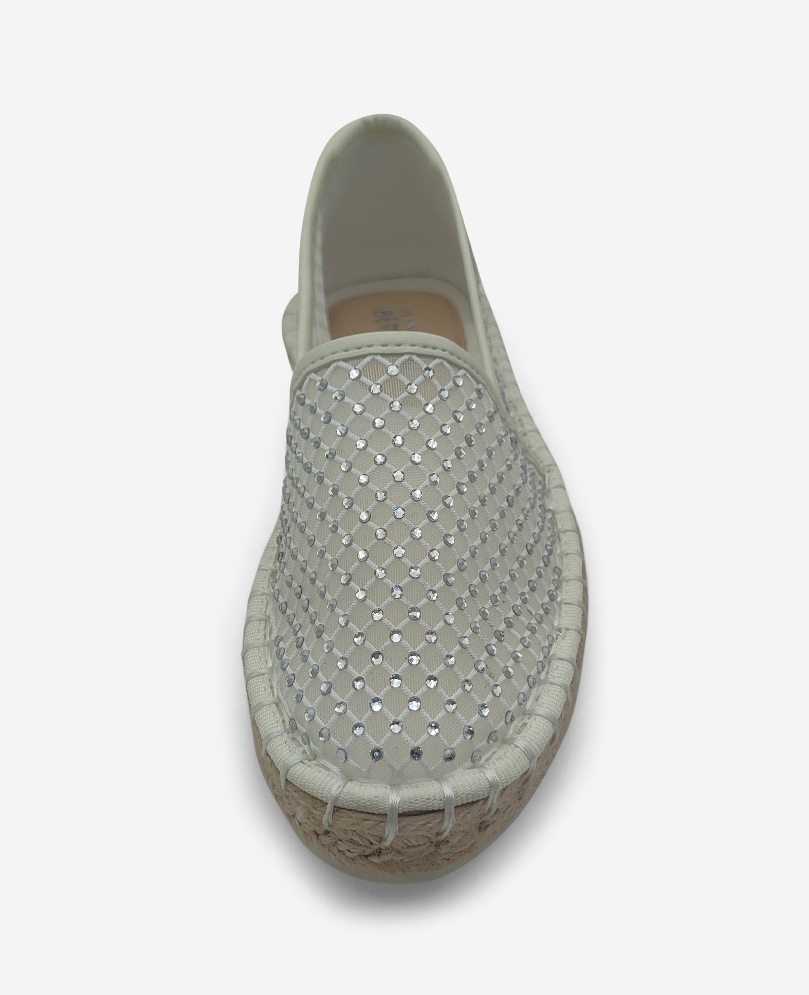 Kenneth Cole Reaction Bonne espadrillas in rete color crema plateau 2 cm