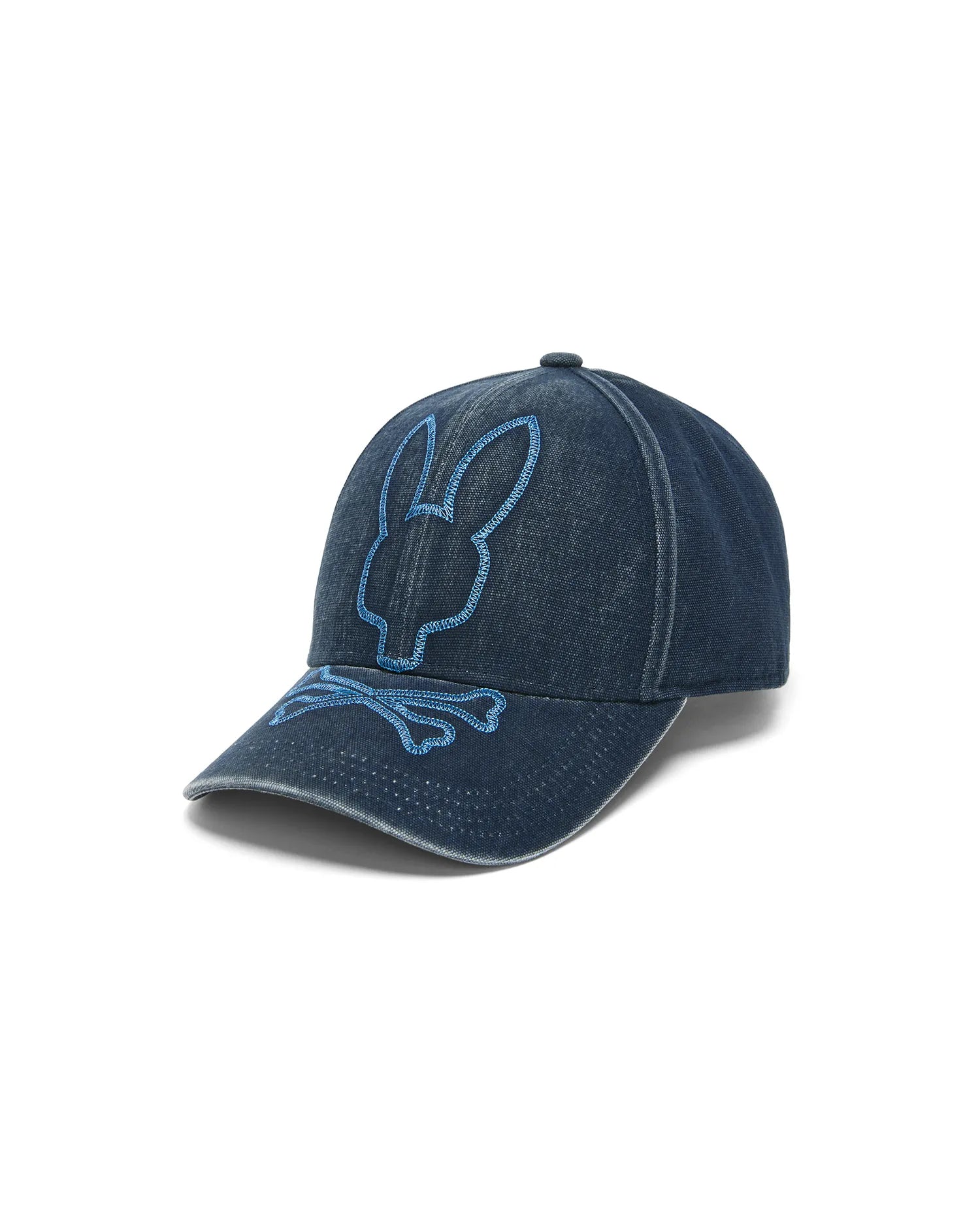 Psycho Bunny Accessories Grover Baseball Cap cappellino blu in cotone