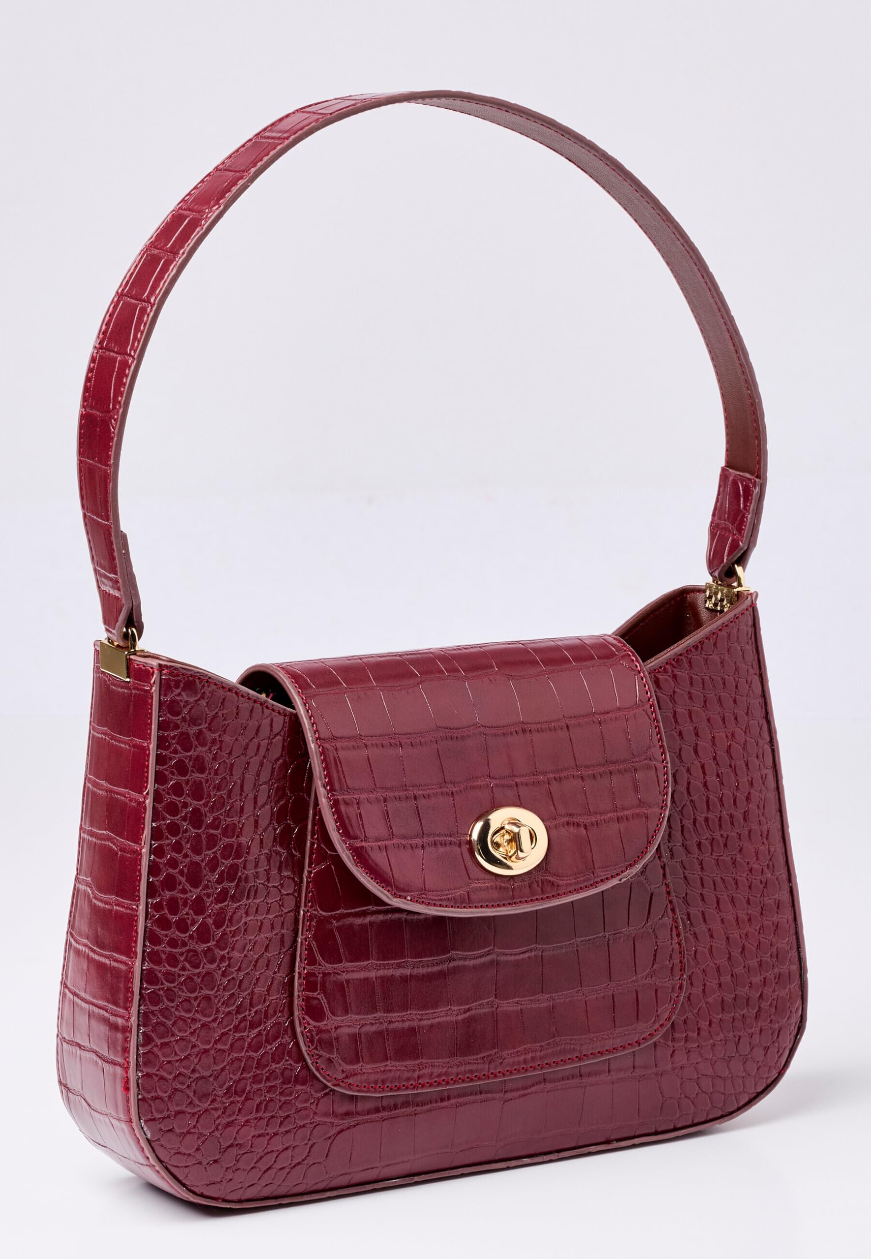 Damart Accessori Borsa da donna effetto rettile 27 x 17 x 6 cm