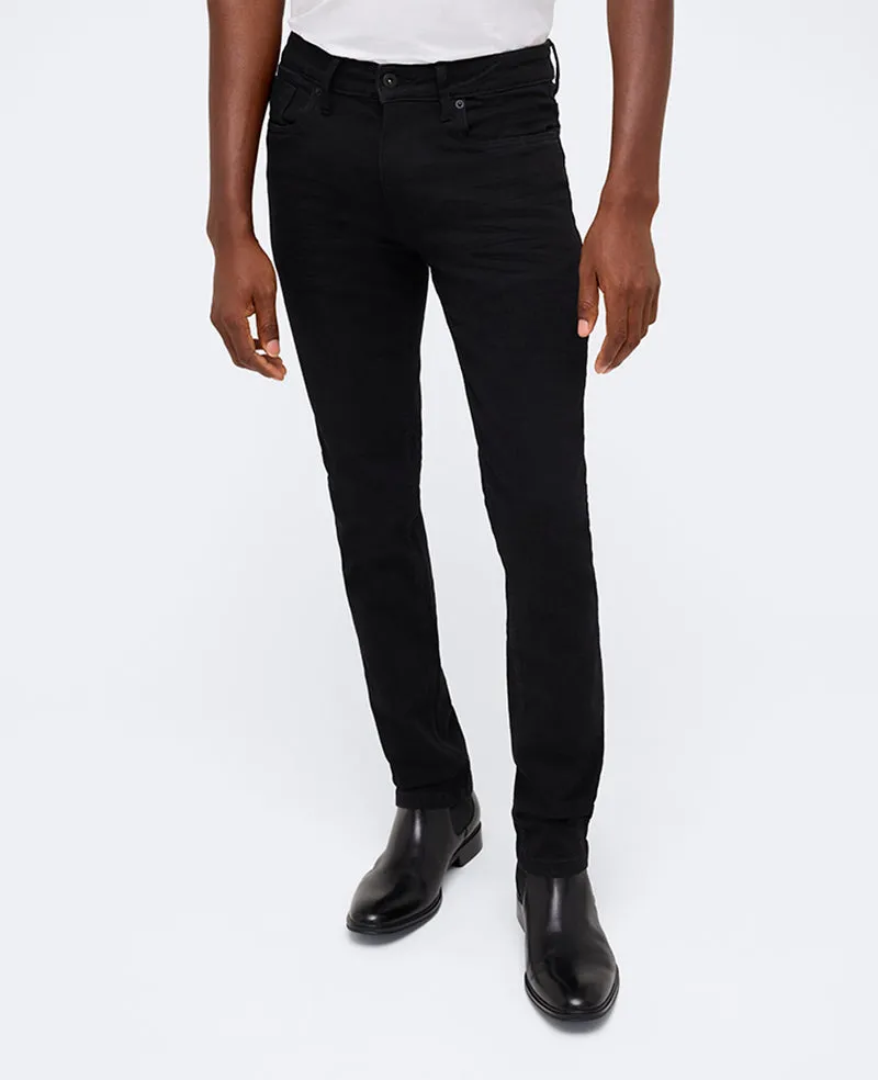 Kenneth Cole Reaction Clothing Slim-Fit Recycled Stretch Denim Jean jeans Watts Black