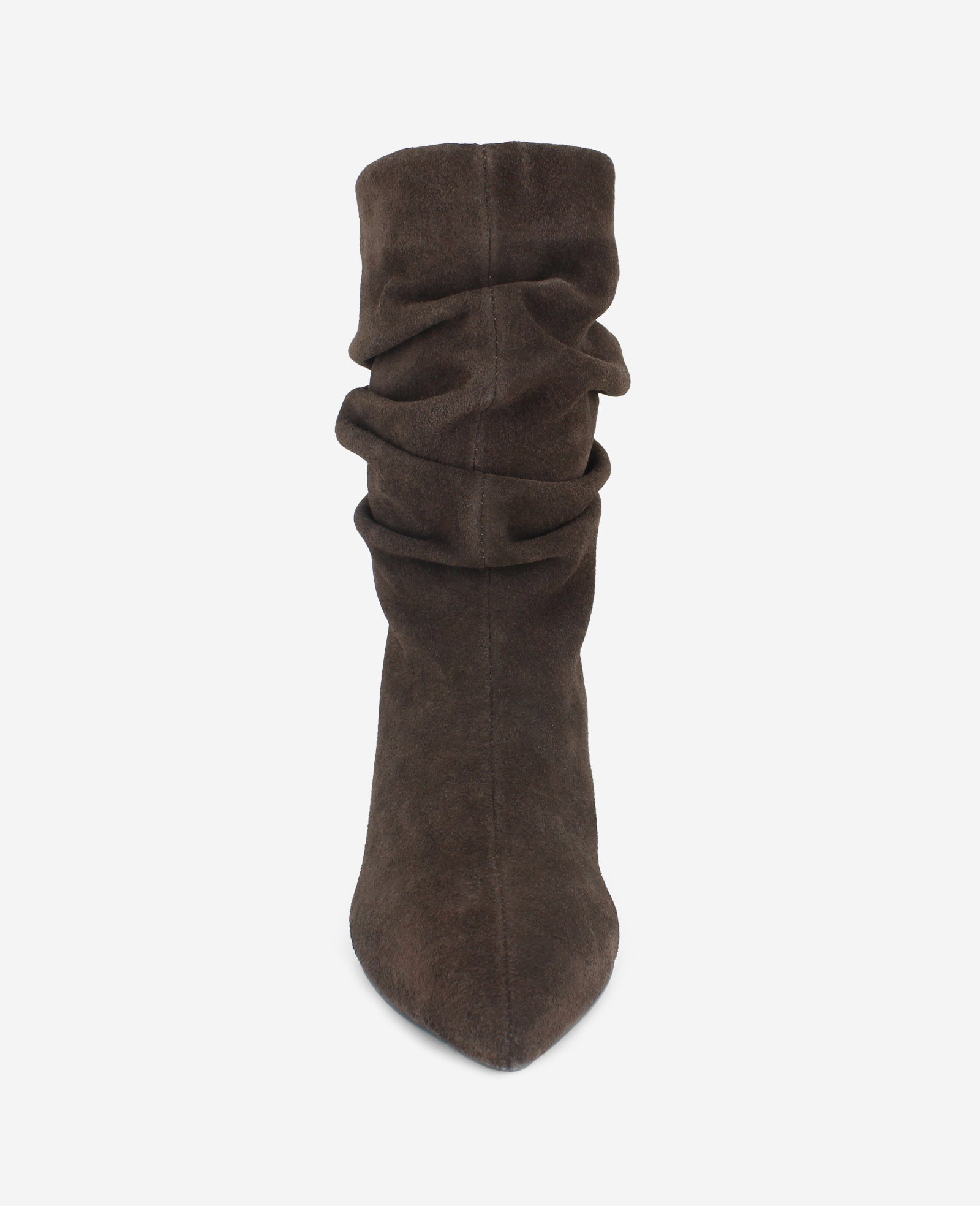 Kenneth Cole Reaction Shoes Marsha Suede Kitten Heel Bootie stivaletti scamosciati marroni