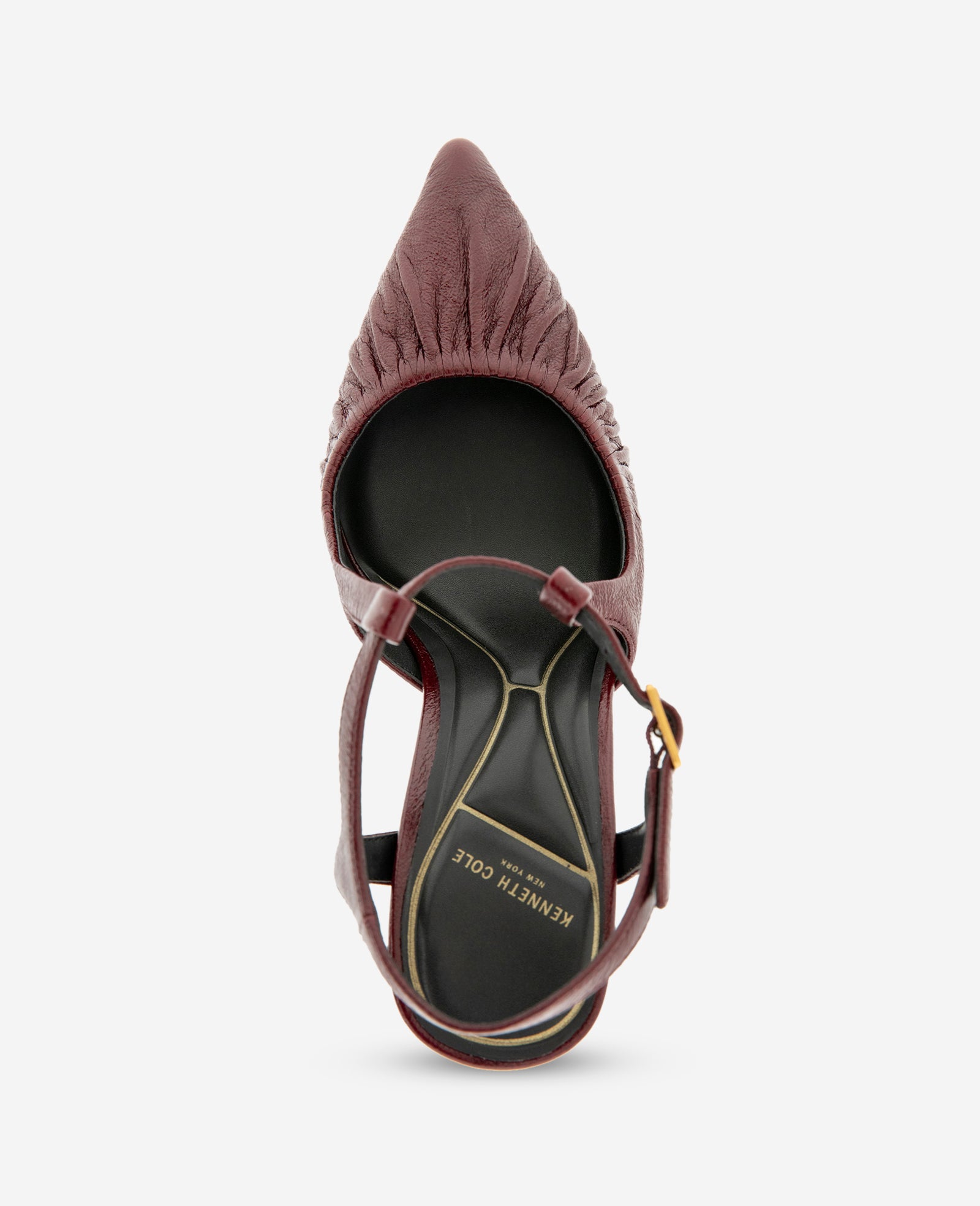 Kenneth Cole Reaction Romi Ruch Leather Heel décolleté bordeaux in pelle