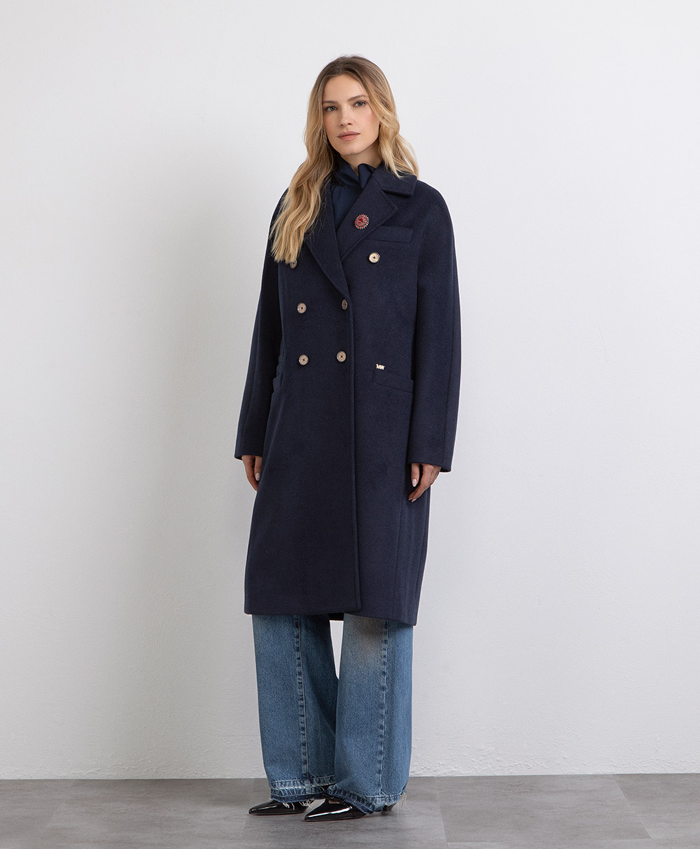 Markup Donna Cappotti Cappotto lungo doppiopetto