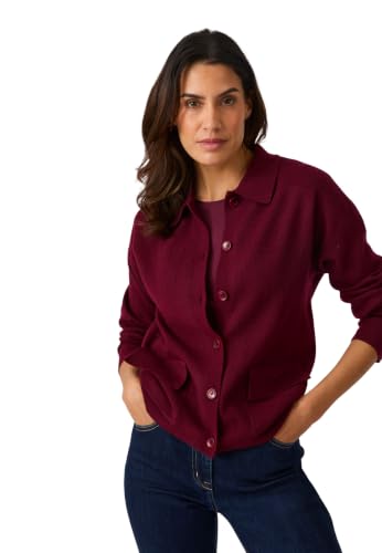 Damart Thermolactyl cardigan da donna rosso bordeaux
