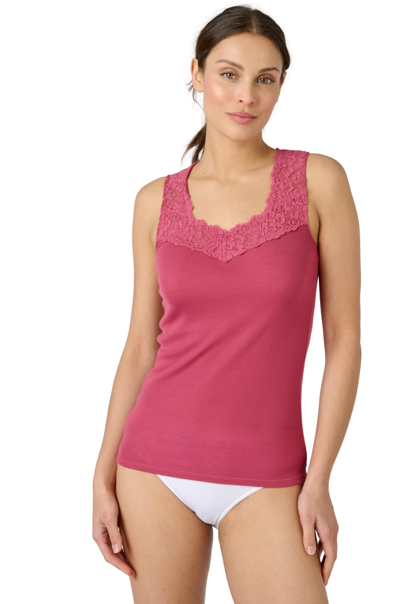 Damart Biancheria intima Canotta Morbida Soyeuse rosa lampone