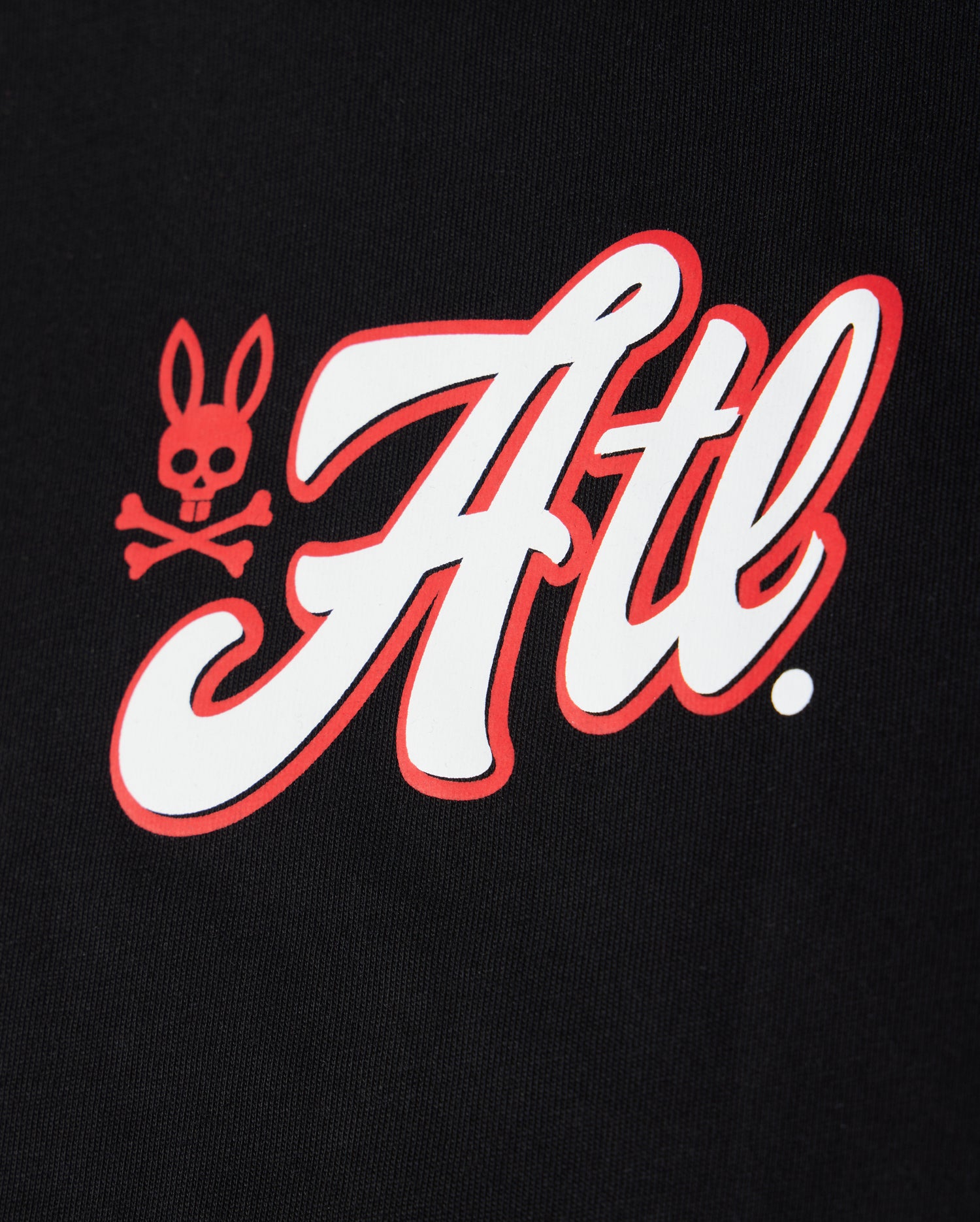 Psycho Bunny Men's Tees Atlanta City B6U966X1PC t-shirt nera