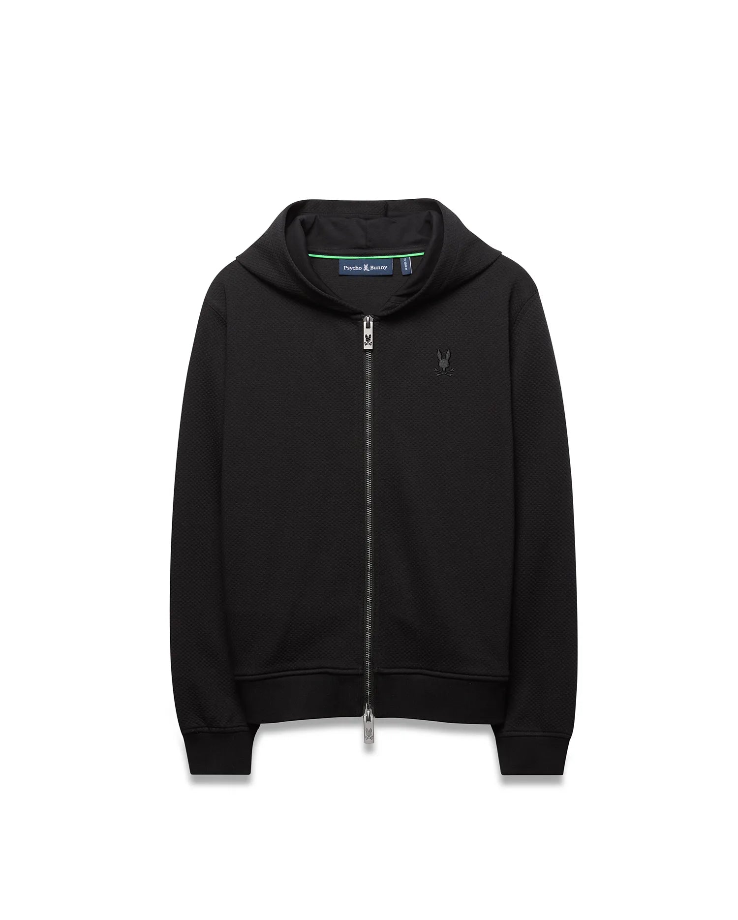 Psycho Bunny Kids Sweatshirts & Hoodies KIDS MARC FULL-ZIP HOODIE KT0500082 felpa nera