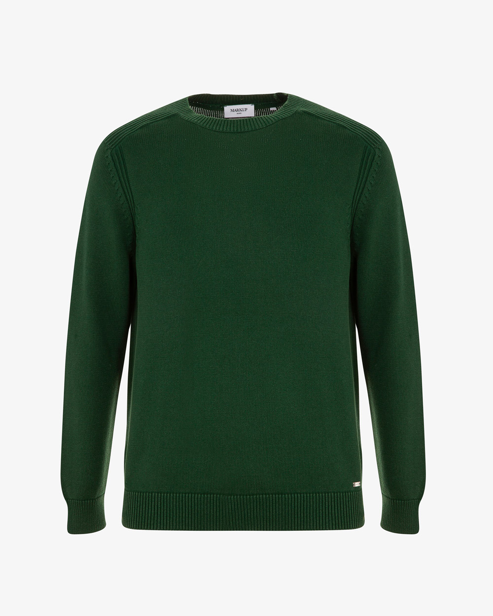 Markup Uomo Maglieria Maglia girocollo in cotone costa inglese