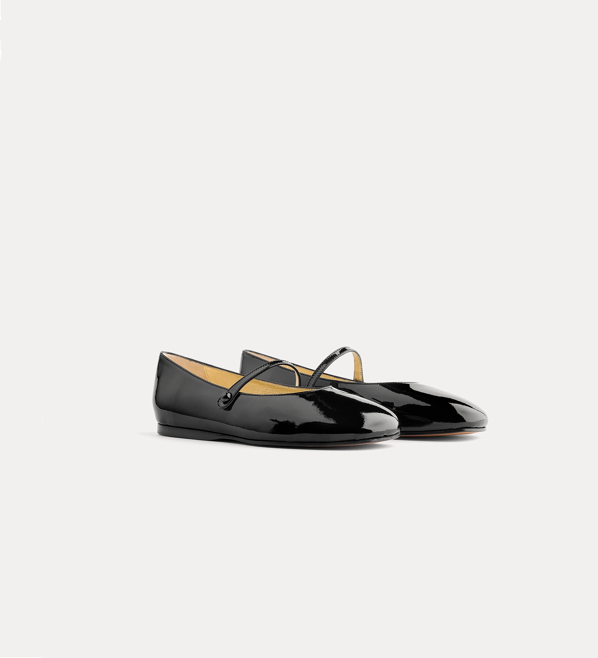 Forte Scarpe ballerine Mary Jane in vernice nera
