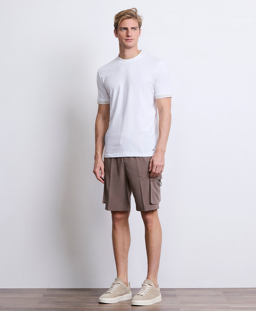 Markup Uomo Felpe & T-shirt T-shirt piquet contrasti t-shirt uomo